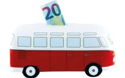 VW Collection T1 Bulli Spardose Keramik Blau