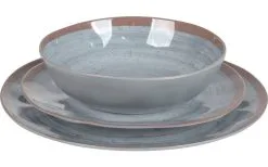 Bo-Camp Melamin Geschirr Set 12-tlg. Blau / Braun -Campingutensilien Elegant Magasin 394711 2893157 1