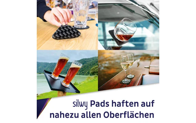 Silwy® Magnet-Kunststoffgläser Longdrink Inkl. Metallische Gel-Untersetzer 2 Stück Transparent (300 Ml) 5 Silwy® Magnet-Kunststoffgläser Longdrink Inkl. Metallische Gel-Untersetzer 2 Stück Transparent (300 Ml) – Bild 3