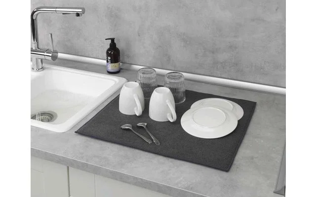 Wenko Mikrofaser Abtropfmatte Miko Blau 8 Wenko Mikrofaser Abtropfmatte Miko Blau – Bild 6