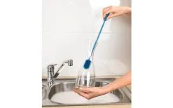 Wenko Silikon Flaschenbürste Blau -Campingutensilien Elegant Magasin 495669 3513316