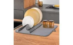 Metaltex Dry-Tex 2-in-1 Abtropfgestell Mit Microfasermatte Schwarz -Campingutensilien Elegant Magasin 497090 3367256