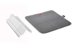 Metaltex Dry-Tex 2-in-1 Abtropfgestell Mit Microfasermatte Silber 10 Metaltex Dry-Tex 2-in-1 Abtropfgestell Mit Microfasermatte Silber -Campingutensilien Elegant Magasin 497336 3367484 1