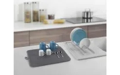 Metaltex Dry-Tex 2-in-1 Abtropfgestell Mit Microfasermatte Schwarz -Campingutensilien Elegant Magasin 497516 3367496