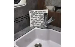 Pufz Schwedisches Geschirrtuch Wohnwagen Muster Grau -Campingutensilien Elegant Magasin 552865 3623236 2