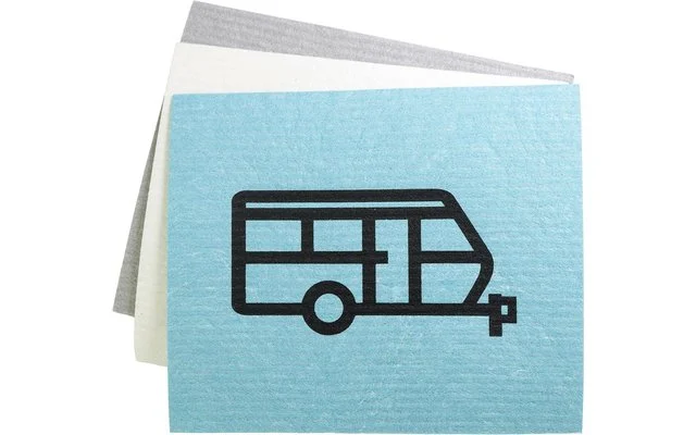 Pufz Schwedisches Geschirrtuch Wohnwagen Weiß 4 Pufz Schwedisches Geschirrtuch Wohnwagen Weiß – Bild 2