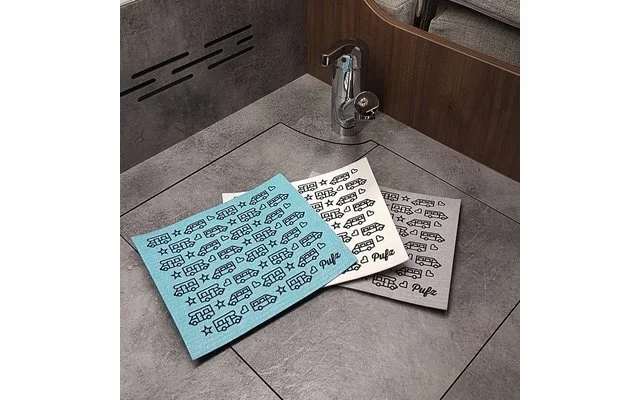 Pufz Schwedisches Geschirrtuch Wohnwagen Weiß 8 Pufz Schwedisches Geschirrtuch Wohnwagen Weiß – Bild 6