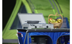 Berger 2-flammiger Gaskocher Silber, Grau 4,6 Kw Ohne Zündsicherung -Campingutensilien Elegant Magasin 797756 5231420
